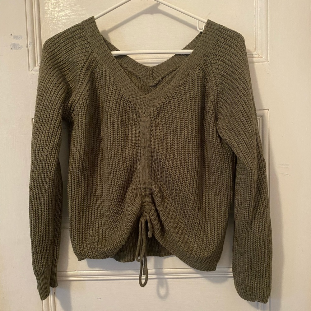 Olive green sweater